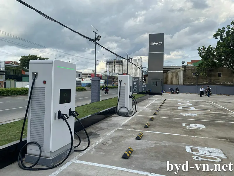 Trạm sạc BYD tại Bình Dương