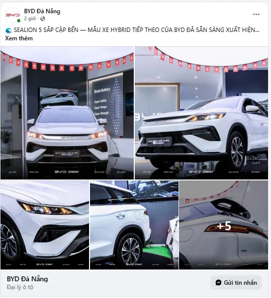 BYD Sealion 5 đã có mặt tại nhiều showroom ô tô BYD toàn quốc